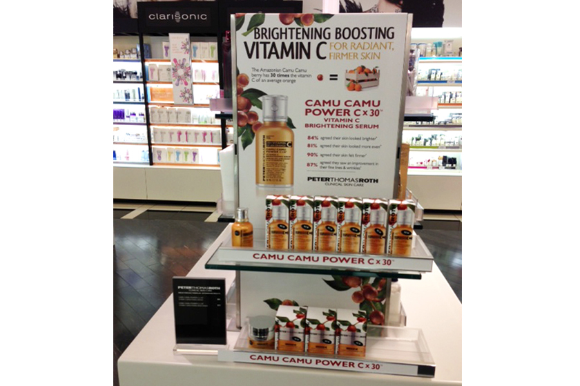 PTR Camu Camu in-store display