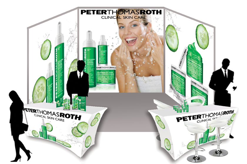 PTR Cucumber products trade show booth