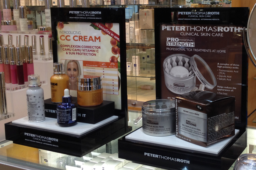 PTR Clyde's store window display