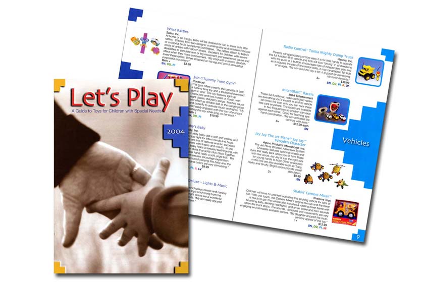 Guide to Toys for the Blind catalog