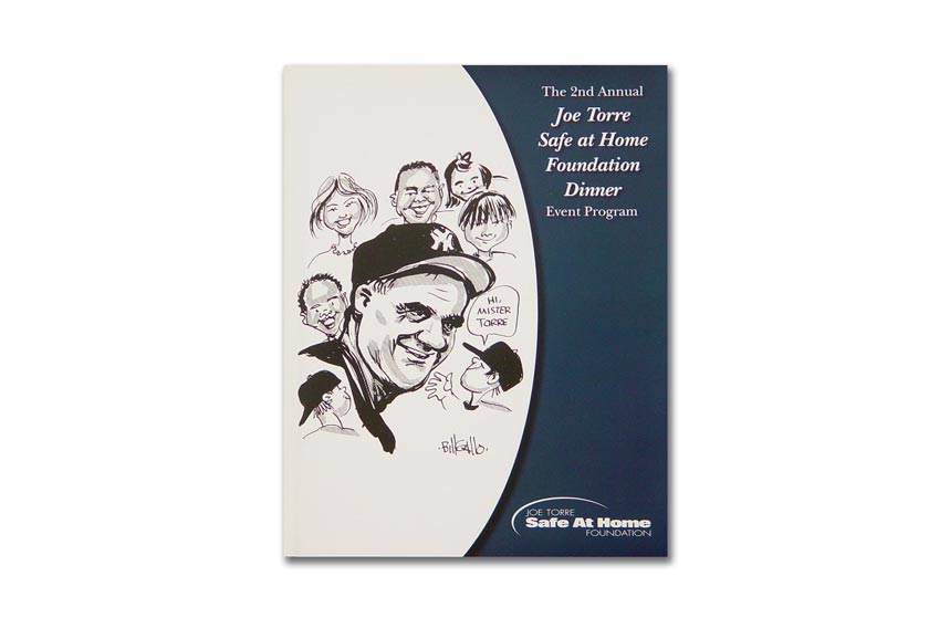 Joe Torre's Safe at Home Foundation dinner program