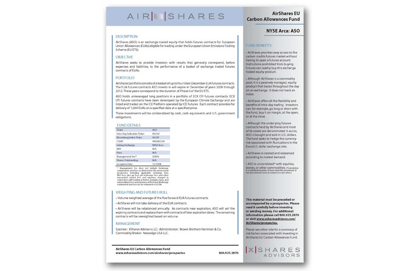 Airshares fact sheet