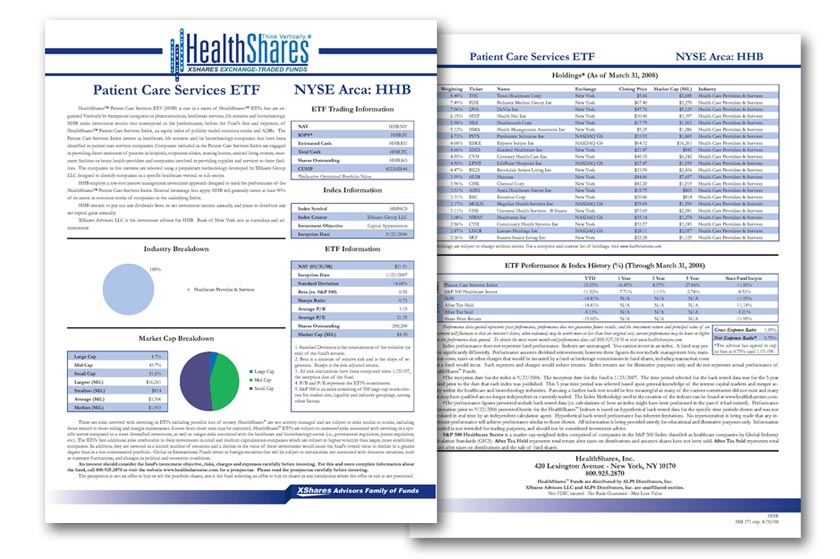 Healthshares monthly report
