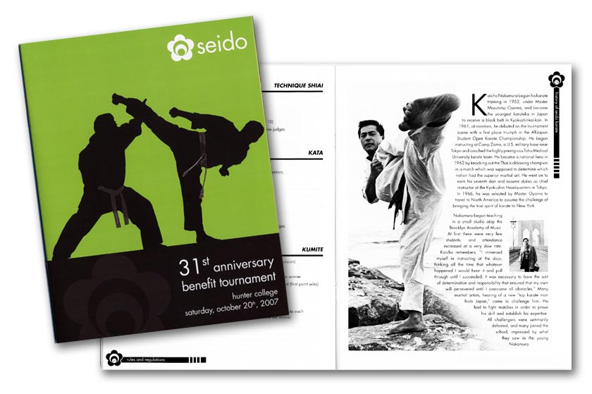 Seido Karate tournament program