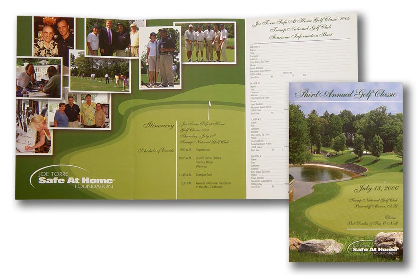 Joe Torre's Safe at Home Foundation golf outing invitation