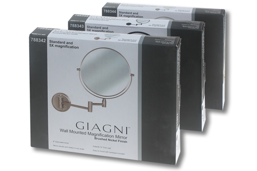 Giagni mirror packaging & line look