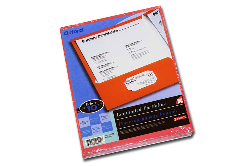 Oxford folder packaging