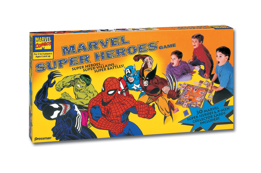 Marvel game packaging