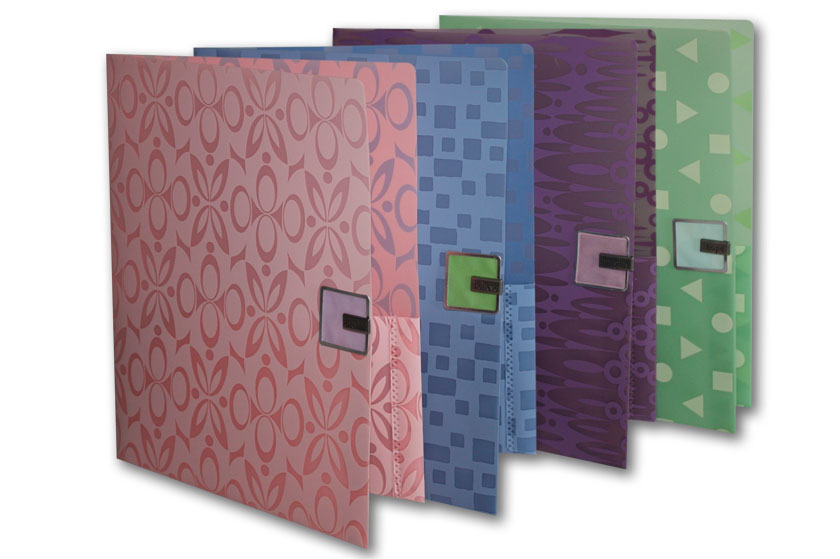 Esselte 2-pocket folder design & line look