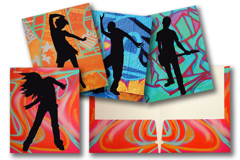 Esselte 2-pocket folder design & line look